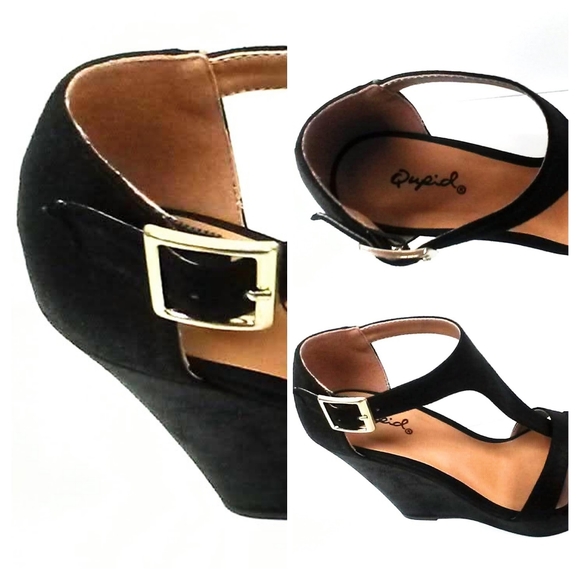 NEW! Black Wedge Platform Heel! - Picture 3 of 10